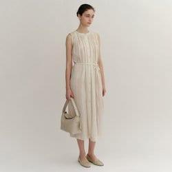 Clouet Flap Leather Tote Bag Ivory