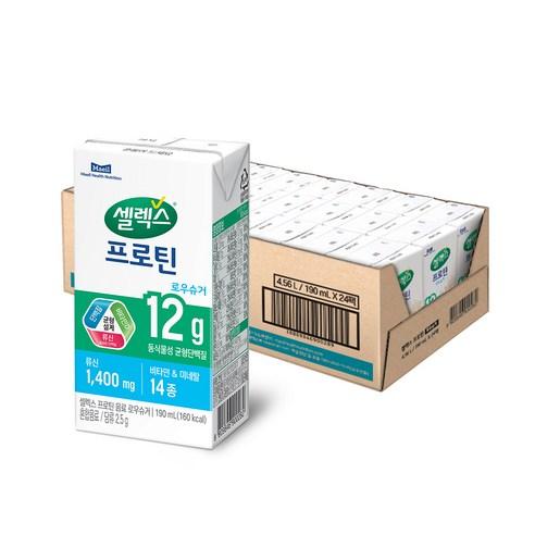 셀렉스 프로틴 로우슈거 음료, 190ml, 24개 - 음료 | 쿠팡