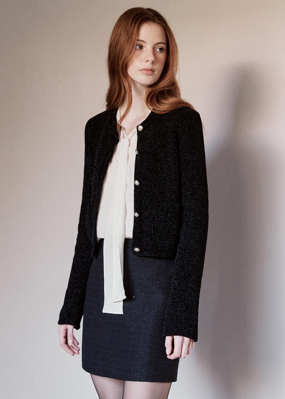 제니 벨루어 가디건