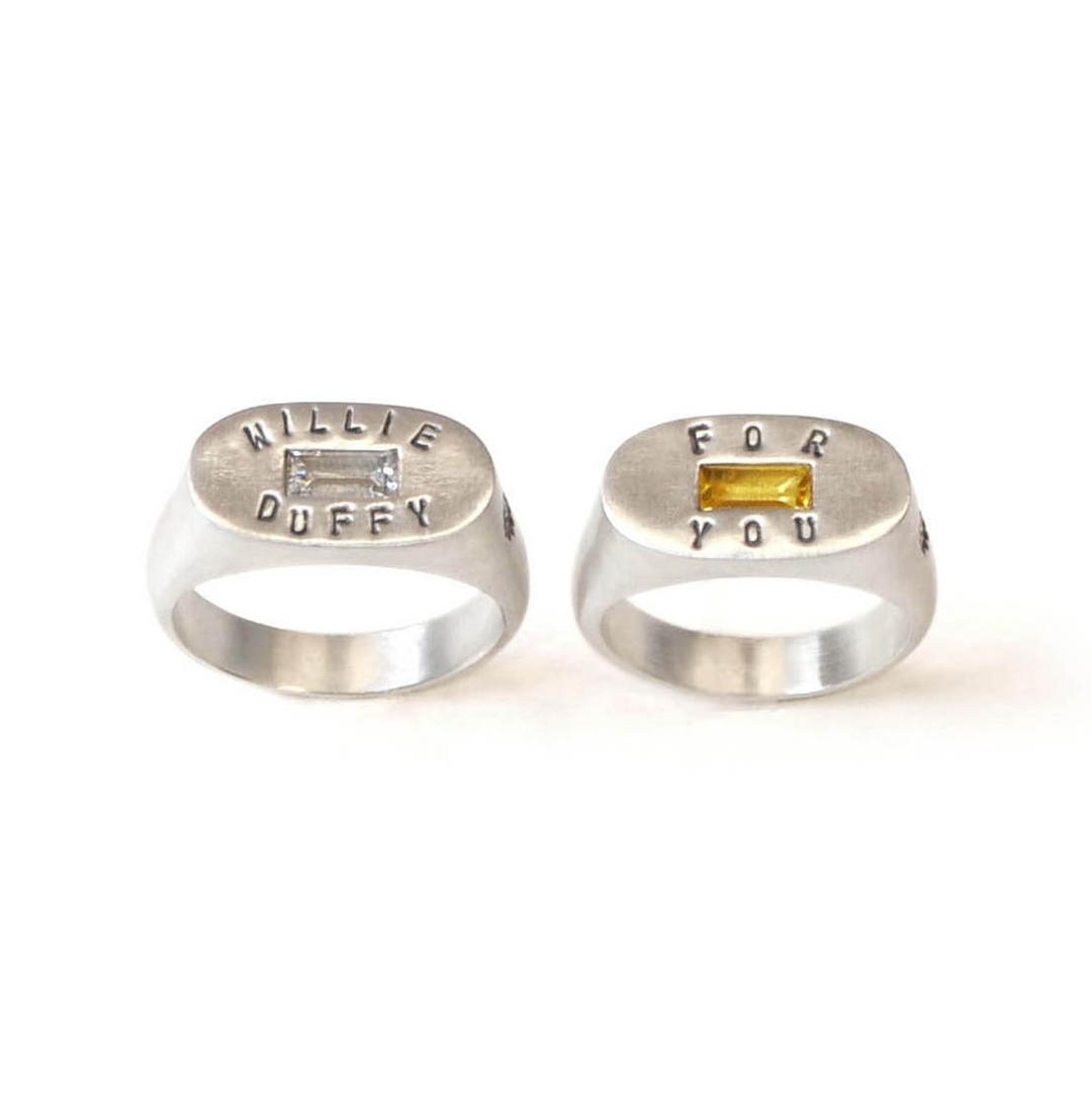 Oval & Baguet Cubic Ring