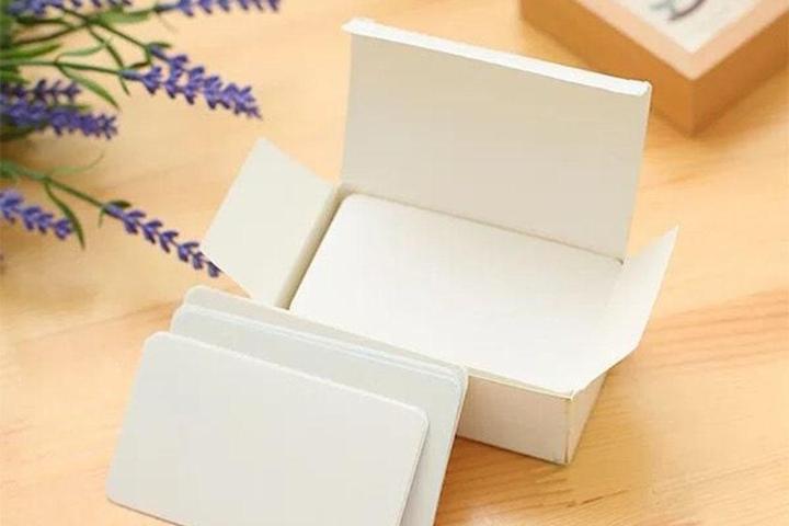 개인 명함 만들기 메시지 카드 100매 메모 종이 카드 DIY 명함종이