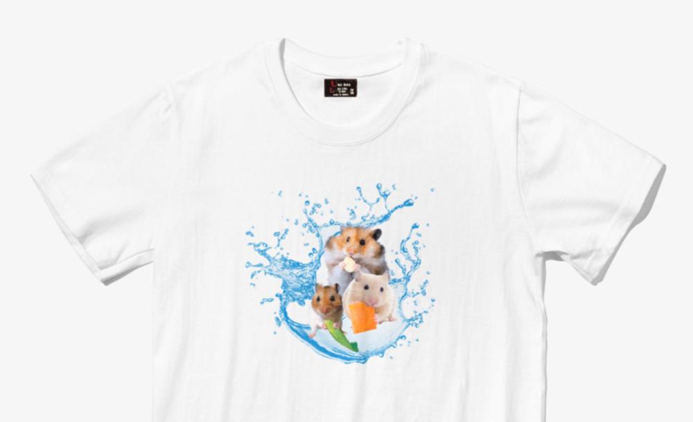 침샘파도 햄스터 티셔츠
