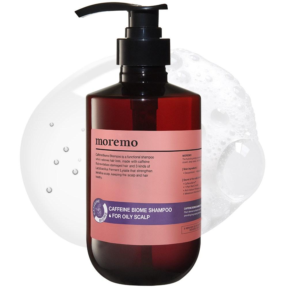 모레모 카페인 바이옴 쿨링 탈모 완화 샴푸 지성용 프레쉬 시트러스 향, 500ml, 1개 - 샴푸 | 쿠팡