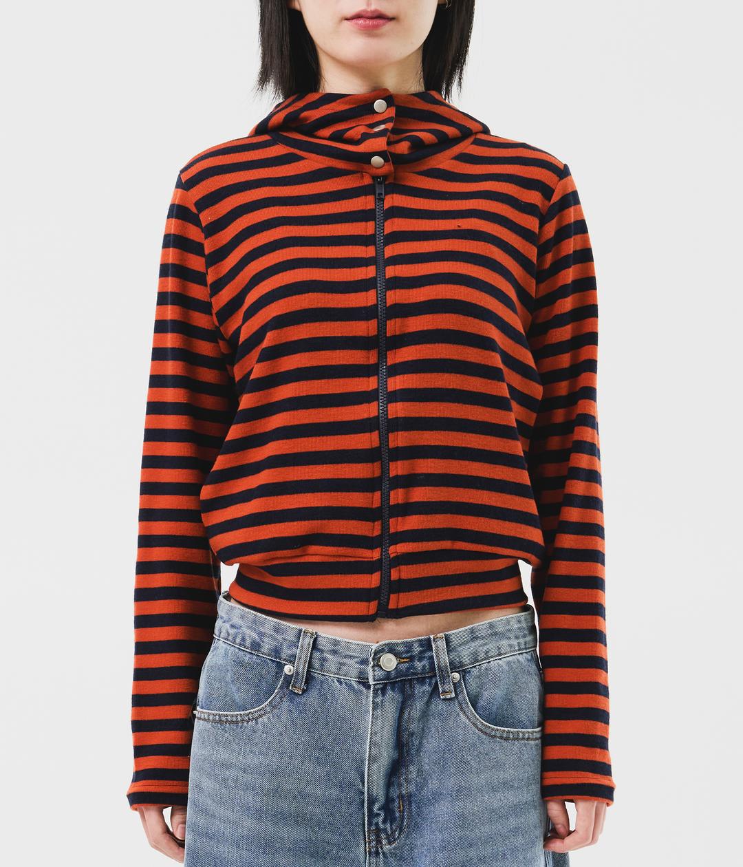 (W) Moor Striped Hooded Jacket (3color)