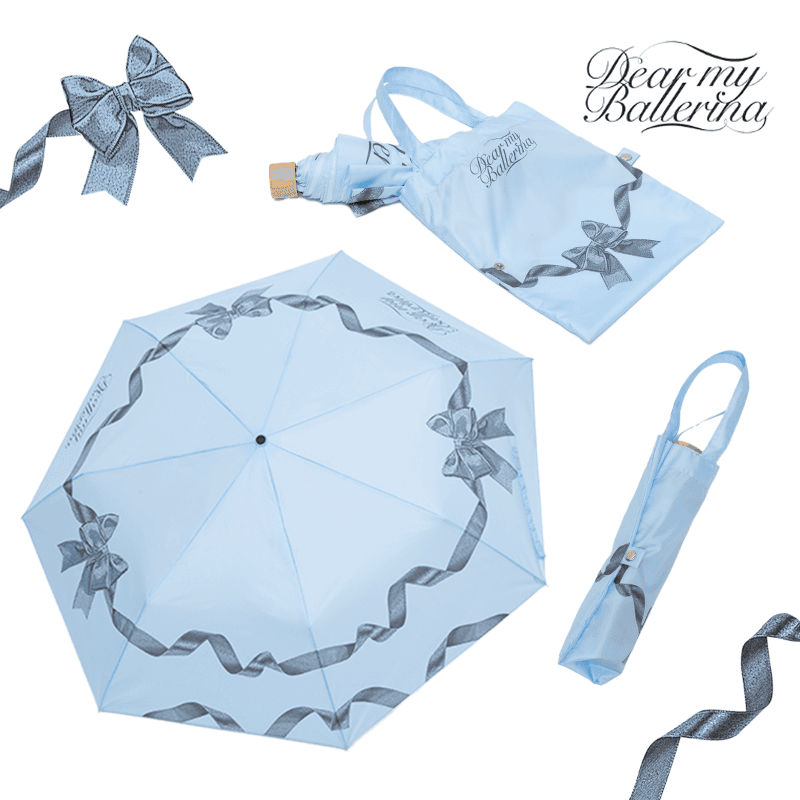 [7월 4일 출고][헤리티지라인][초경량] 블루 발레리나 에코백 단우산