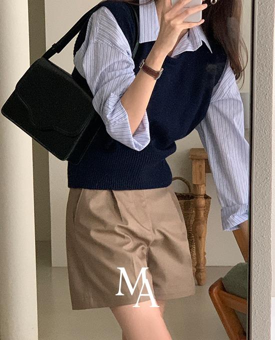 [M.LABEL] 로우너 유넥 베스트 (vest)(램스울50%)* 베스트 상품 재진행단독주문시 당일발송