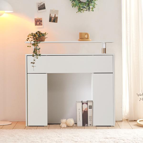 레브 벽난로 1000 콘솔 사각 LED 장식장