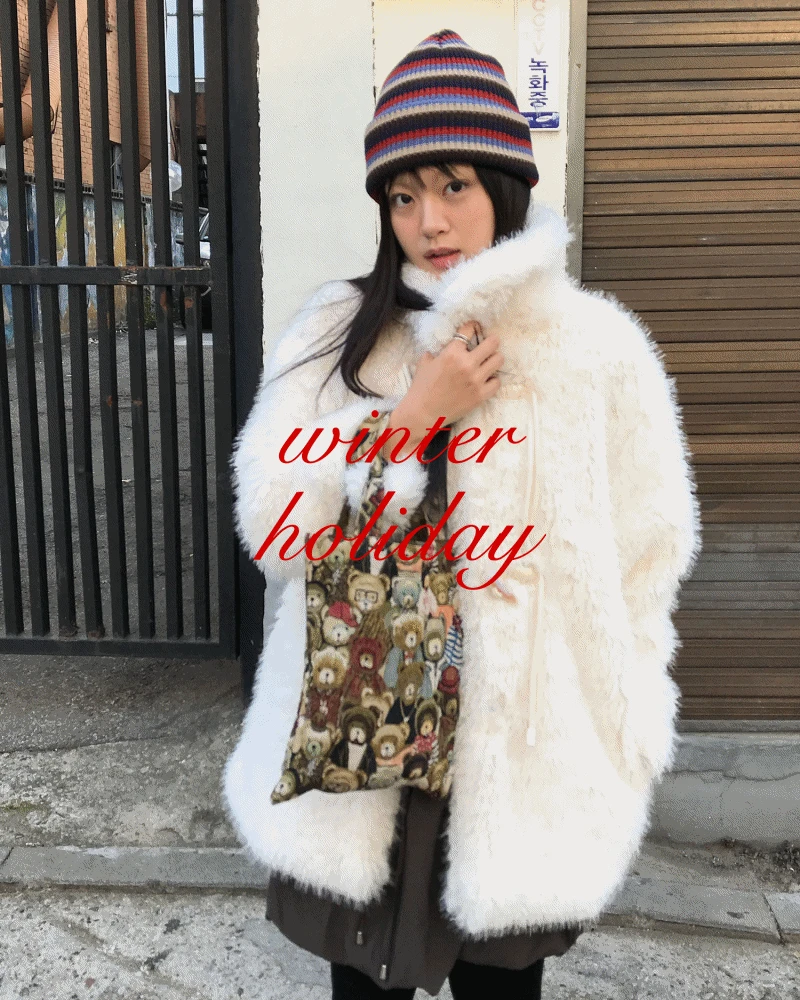 [MD PICK!] SNOWING DUFFLE HALF FUR JK