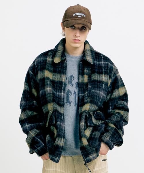 BRUSHED CHECK JACKET [2 COLOR]