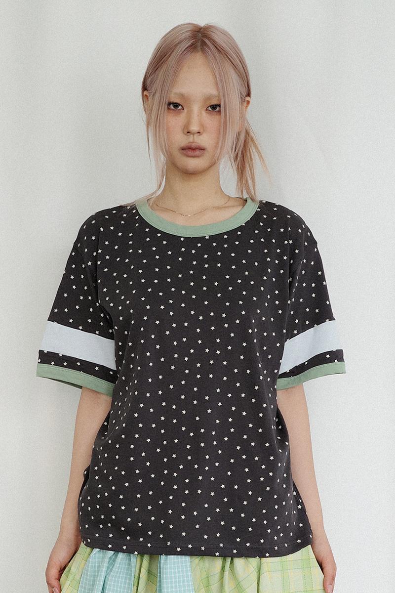 Star Ringer T-shirt (charcoal)