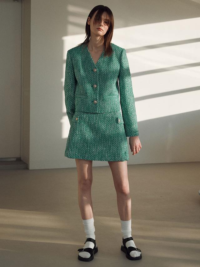 ジャケット on&on Collarless Stitch Jacket NEW4XJ258_96 온앤온 Collarless Stitch Jacket NEW4XJ258_96 - 위시버킷