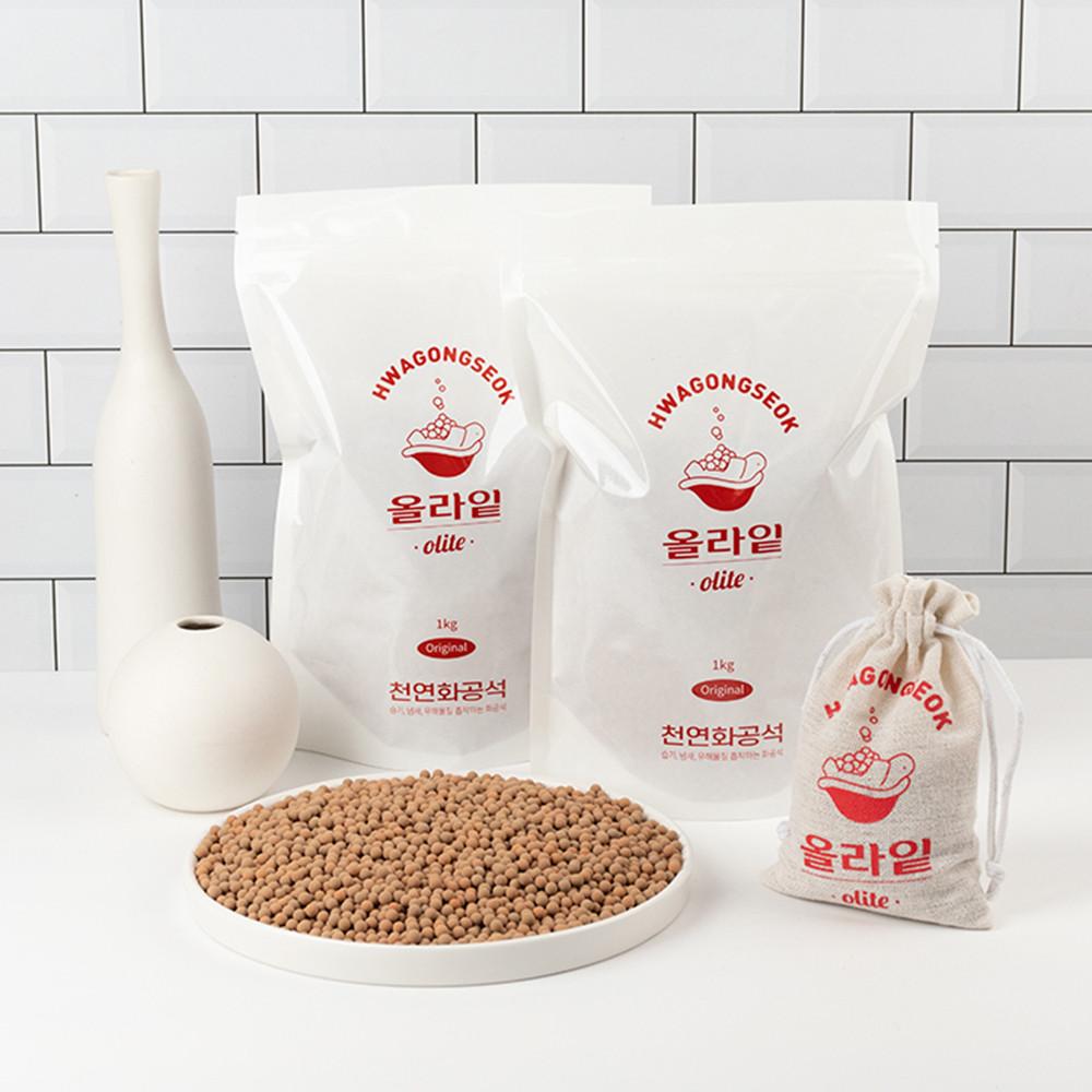 천연화공석 우리 제올라이트 새차 새가구 집 페인트 곰팡이 냄새제거 새집증후군 제거방법 베이크아웃 반영구 소성 1,2,3,6KG 편백패키지