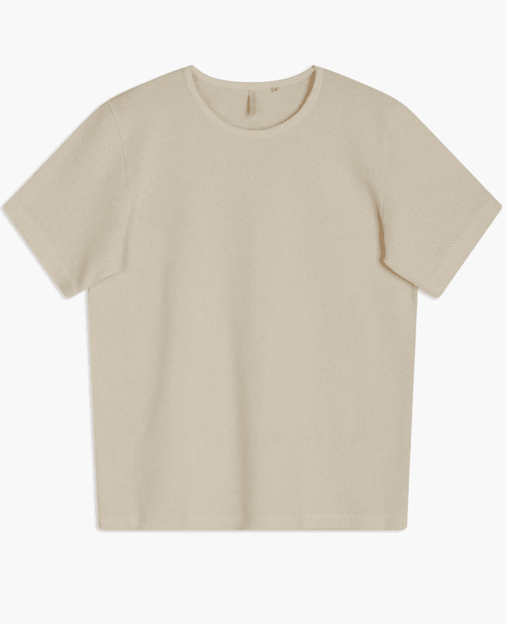 MESH CREW TEE OFF WHITE