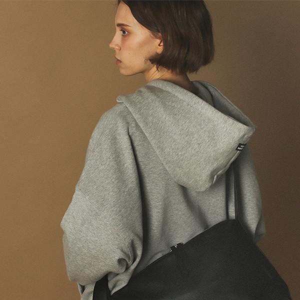 304 leather big square bag medium _ Black