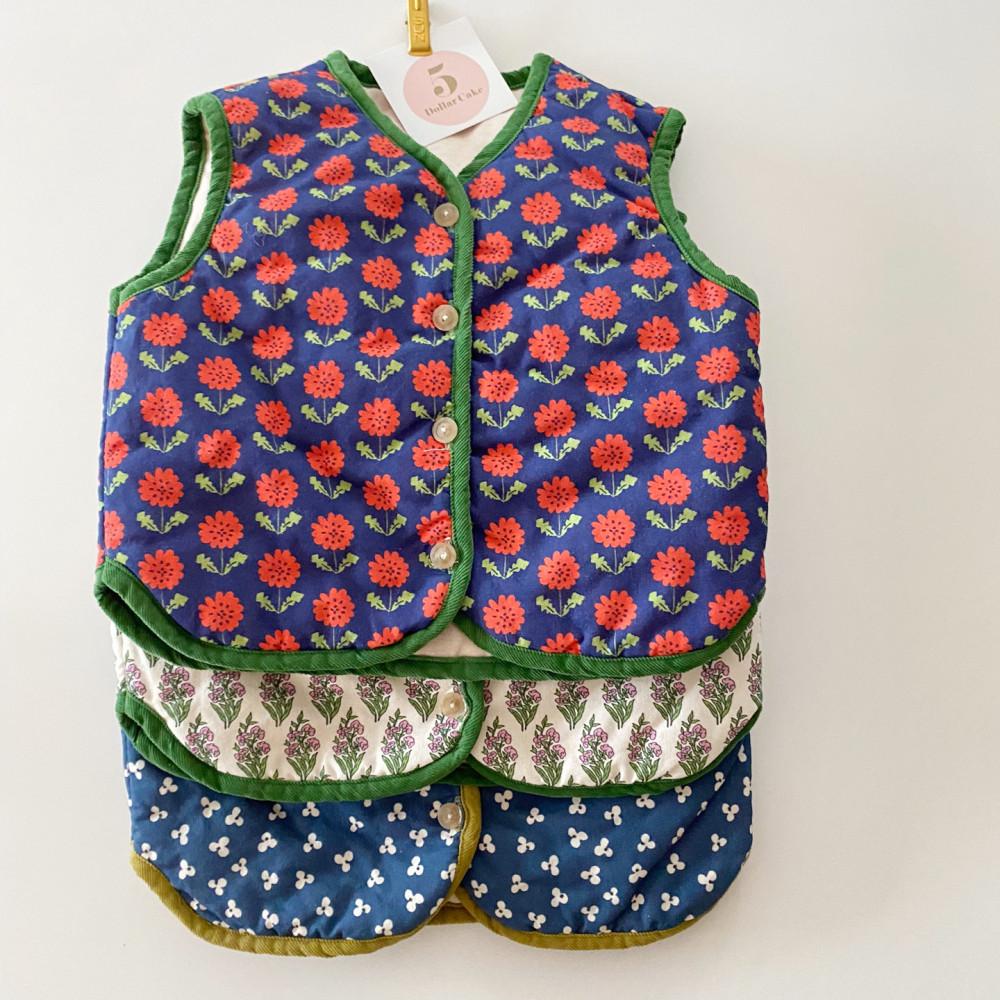 엄마와 함께하는 패턴플레이의 가을 겨울용 누빔조끼 3COLOR