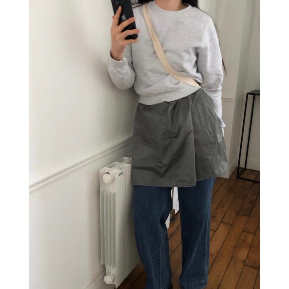 (네이비 당일) noproblem 노프라블럼 토드 맨투맨 크롭 코튼 긴팔 mtm (2colors)