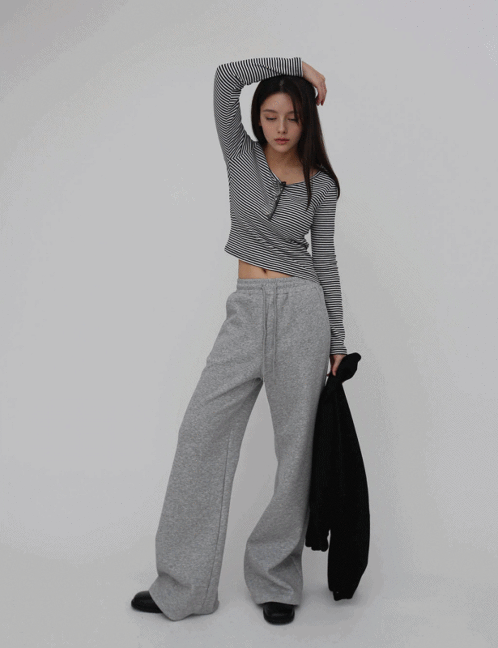 더팬츠 [No repair 260] #밴딩와이드부츠컷트레이닝팬츠 TPBPT277X