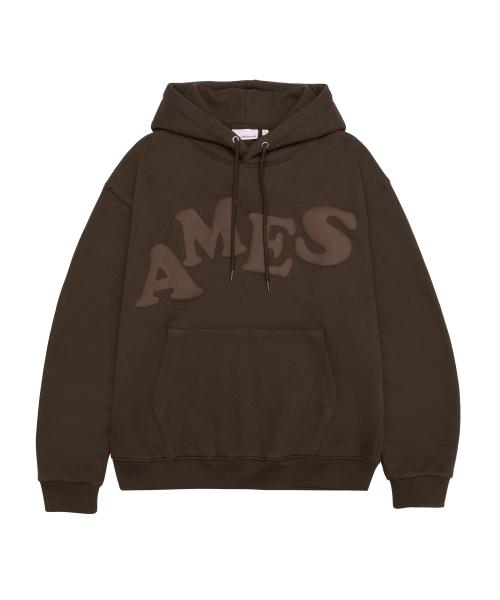 BIG TYPO HOODIE BROWN