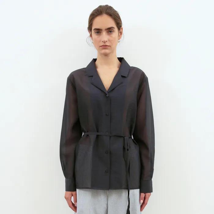 Celestial Organza Shirt [Gray]