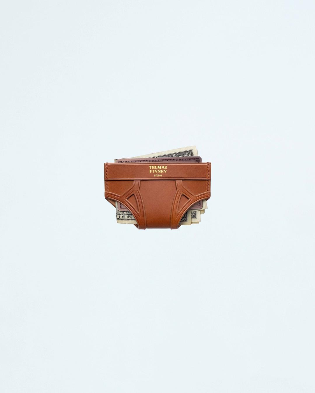 Brief Card Case in Brown Leather — Thomas Finney