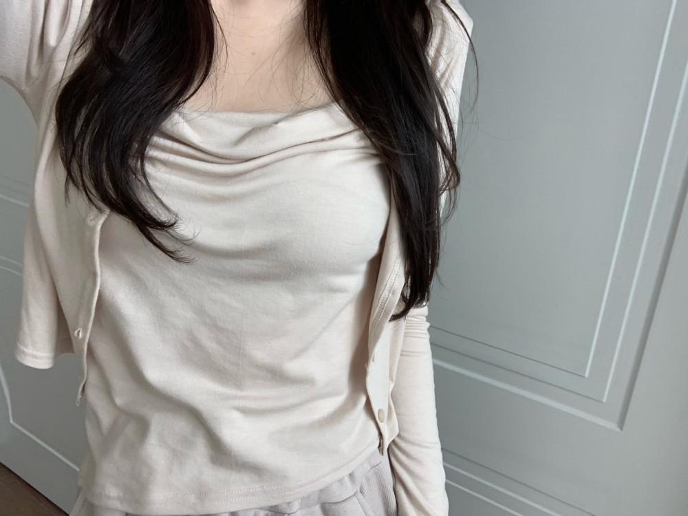 여성 꾸안꾸 봄 여름 환절기 나시 가디건 세트 (코디세트)