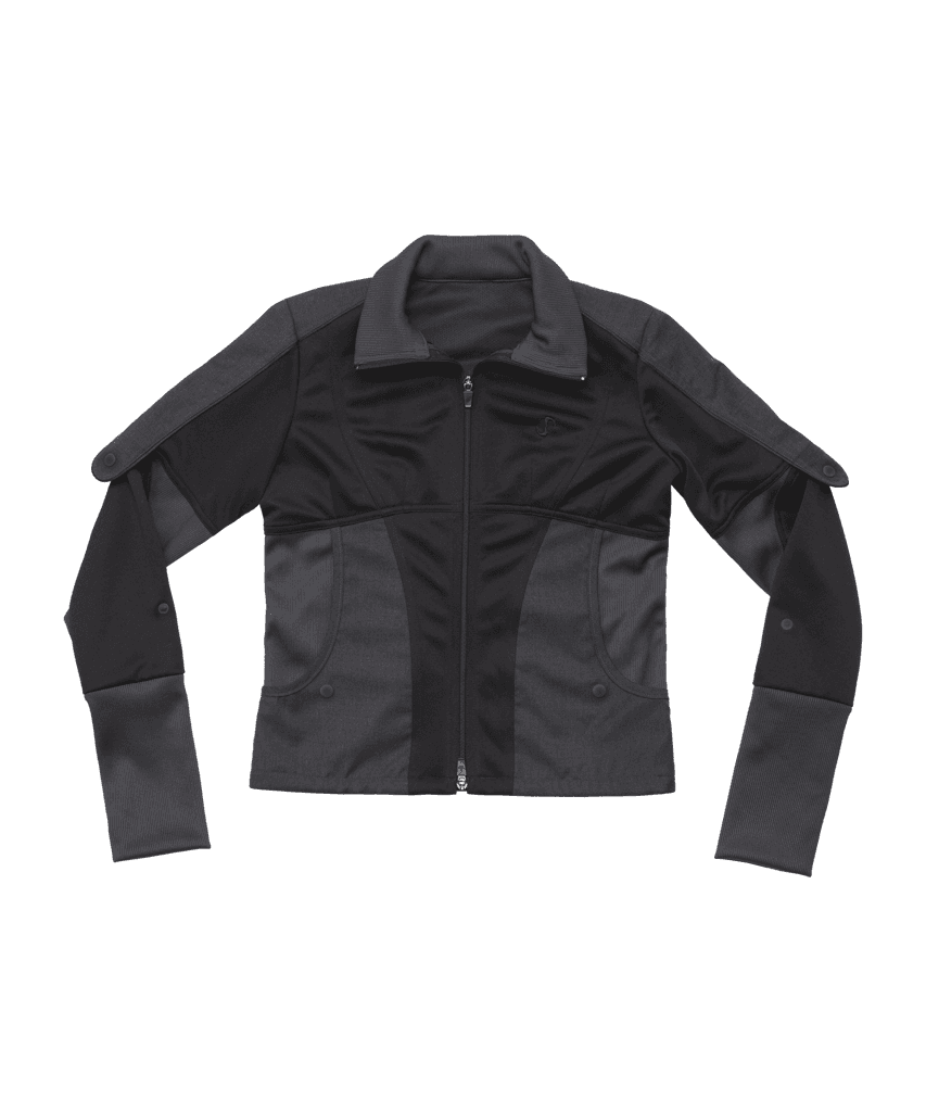Epaulet Jersey Jacket / Black