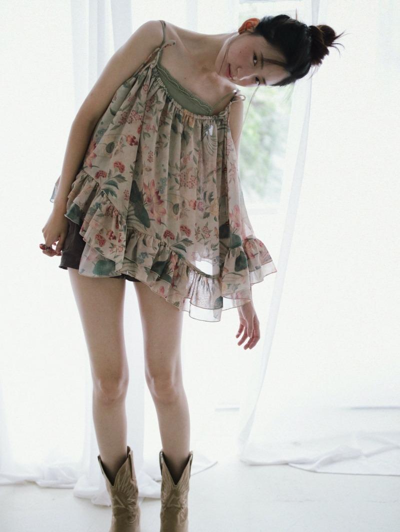 [ 민 화 ] 작가미상, 화초괴석도 - ruffle ver.