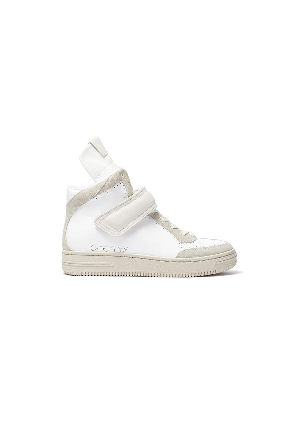 YY VELCRO HIGH SNEAKERS, WHITE