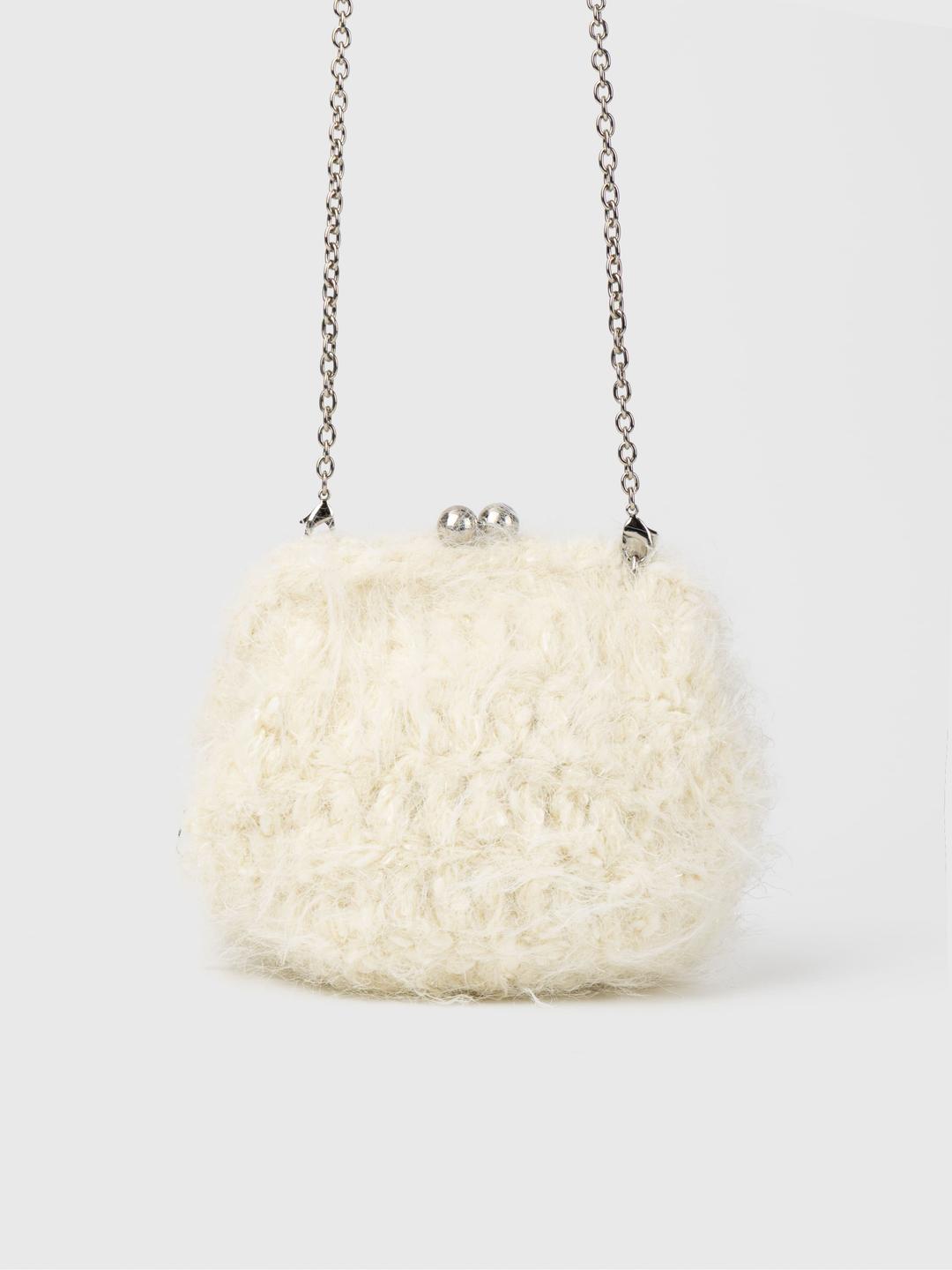muffle fur bag(ivory)