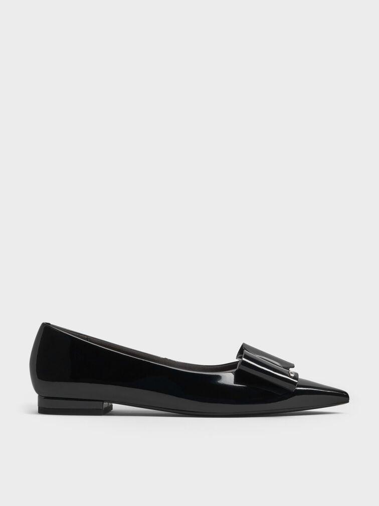Lu Patent Leather Bow Flats