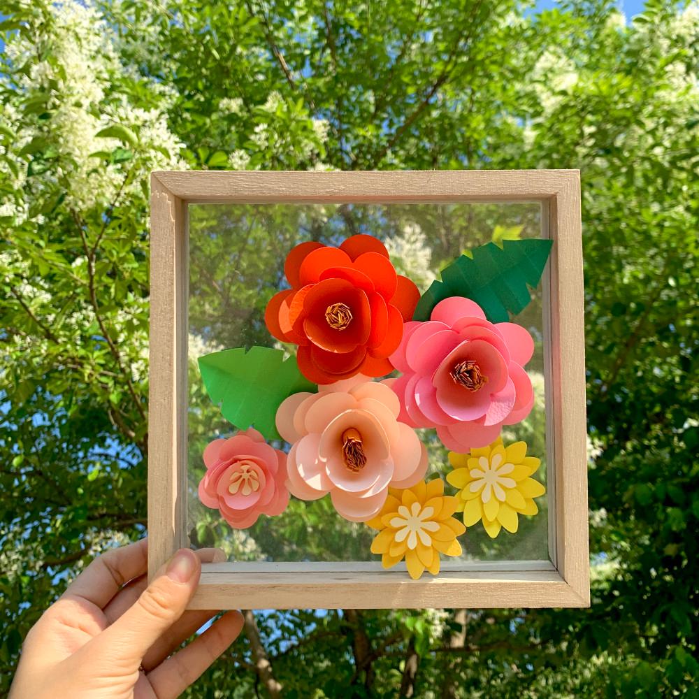 페이퍼플라워 종이 꽃 액자 만들기 DIY 키트 종이공예 데코