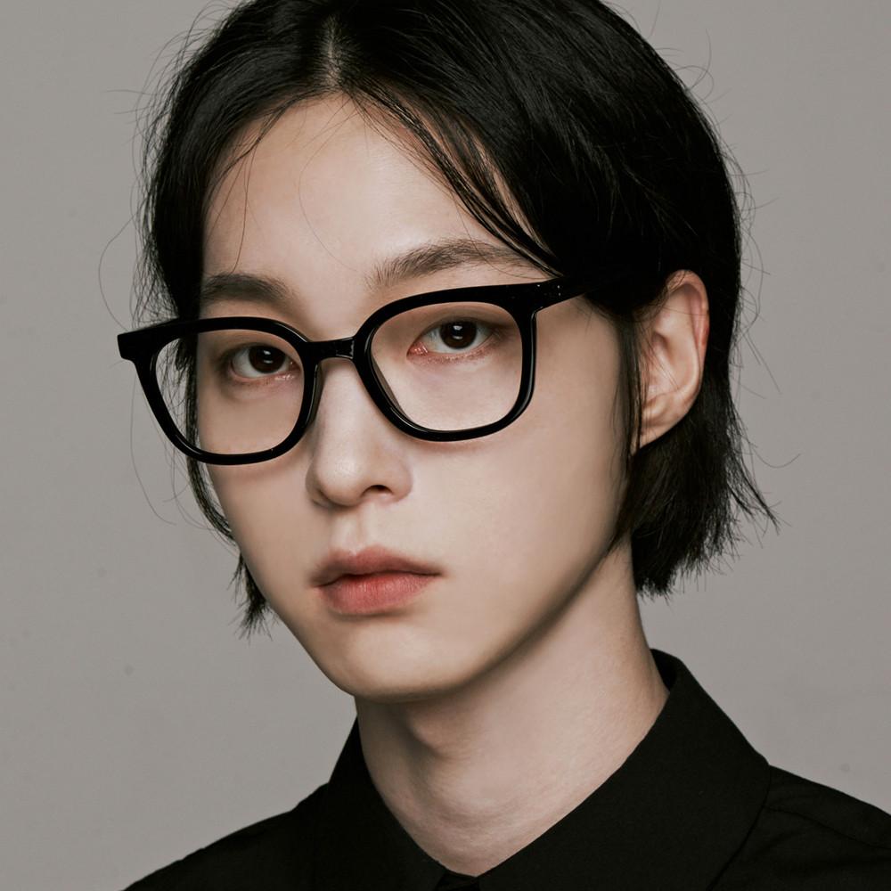 남자 여자 빅 오버사이즈 뿔테 시력보호 블루라이트 차단 안경 트렌디한 패션 투명안경테