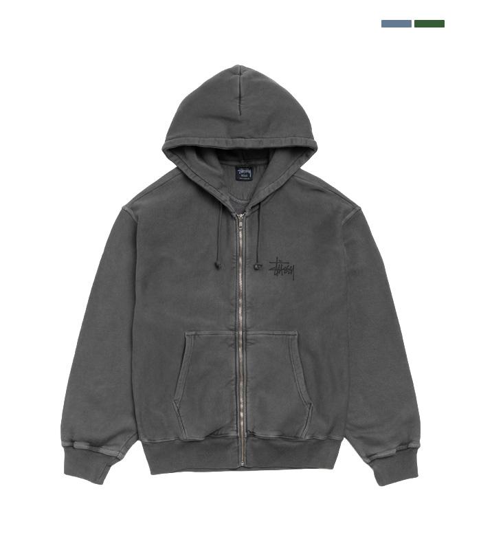 메소프501 스투시 베이직 피그먼트 다이드 후드집업