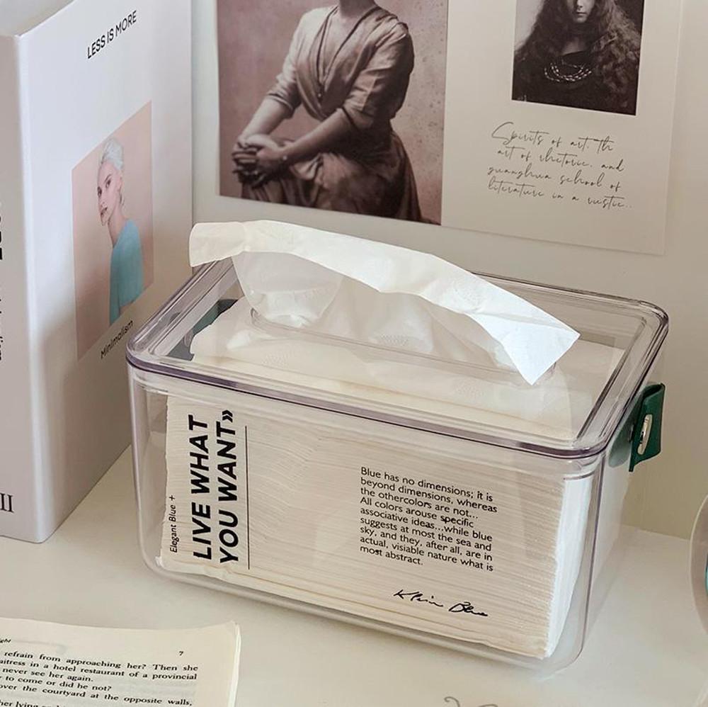 사각 투명 아크릴휴지케이스