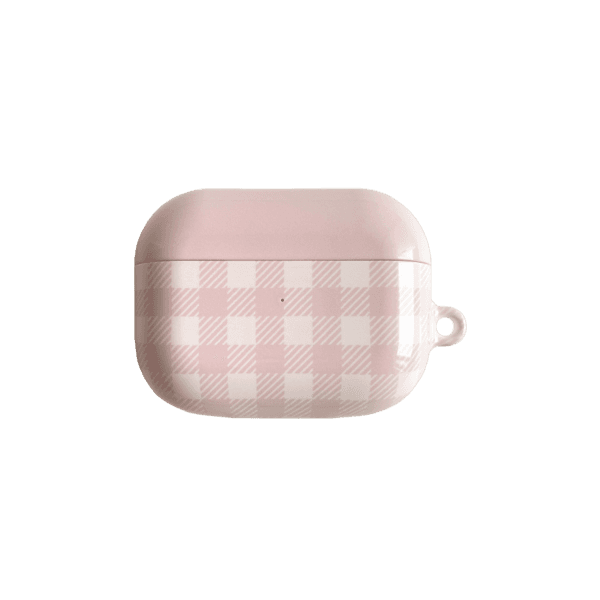 [airpods case] cotton candy check