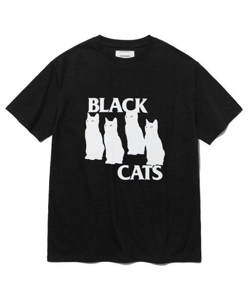 BLACK CAT SHORT SLEEVE [BLACK]