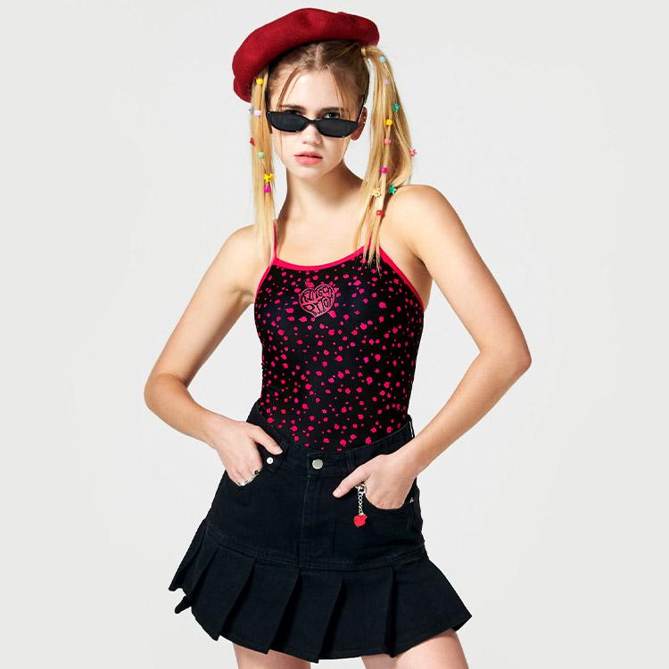 키치피치 피치베리 칩 크로스에이백 블랙 [KPC1WS009 여자 실내수영복]