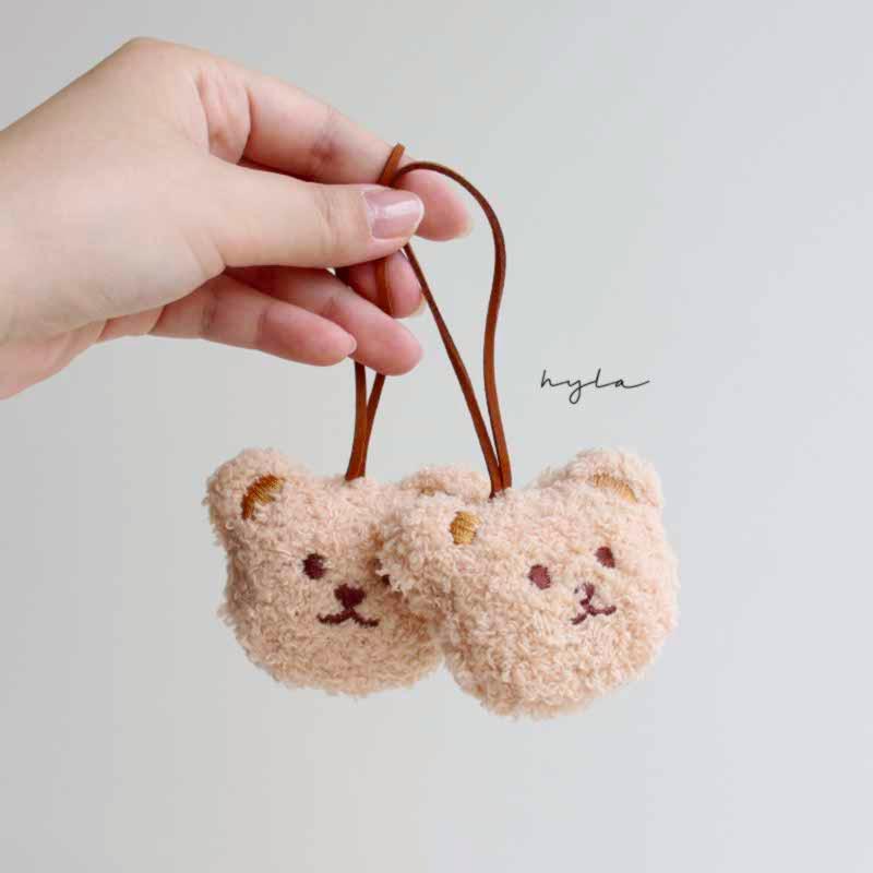 (1+1) 귀여운 곰돌이 네임택 가방고리