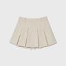 IVY PLEATED MINI SKIRT (OATMEAL)