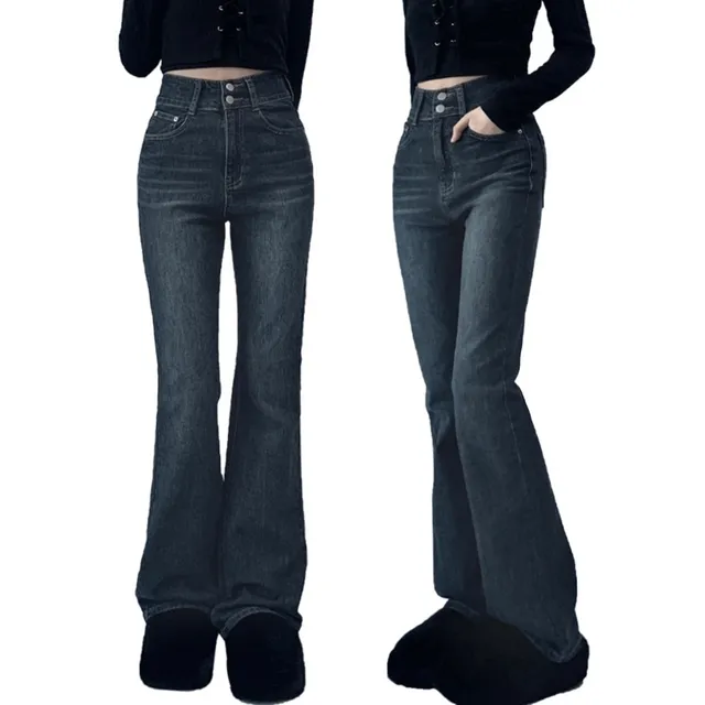 *봄,여름*[숏,기본,롱/S~2XL] high-waist 2button slim bootcut pt! 2col