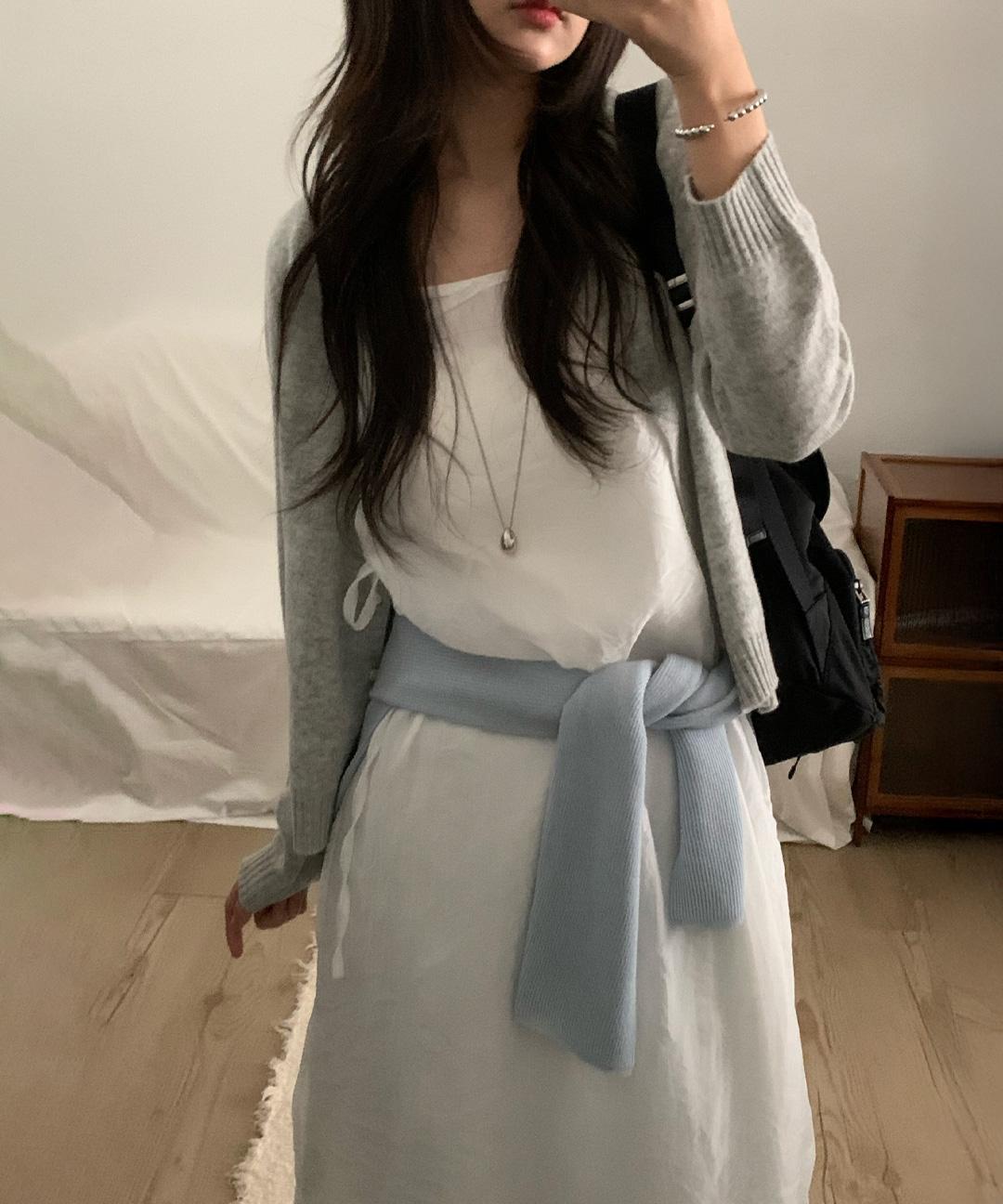 오베럴 [봄신상💛] 젤리 가디건 / 10일 소요 (그레이)