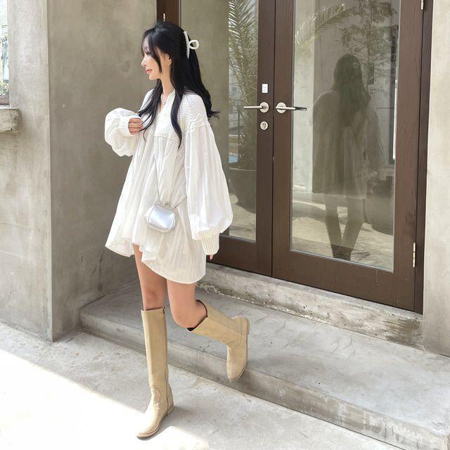 엔젤 플리츠 미니 원피스(2color)_믹스비_2