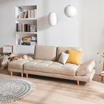 [레벤] 폴만 FOLMANN 3인용 가죽소파 2colors (스툴무료)