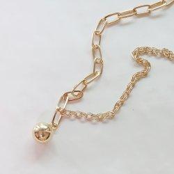 ezen 골드 볼 팬던트 체인 롱 목걸이