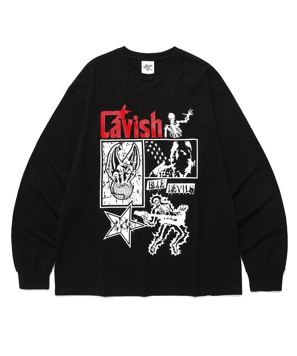 LIGHTNING SKELETON LS TEE[BLACK]