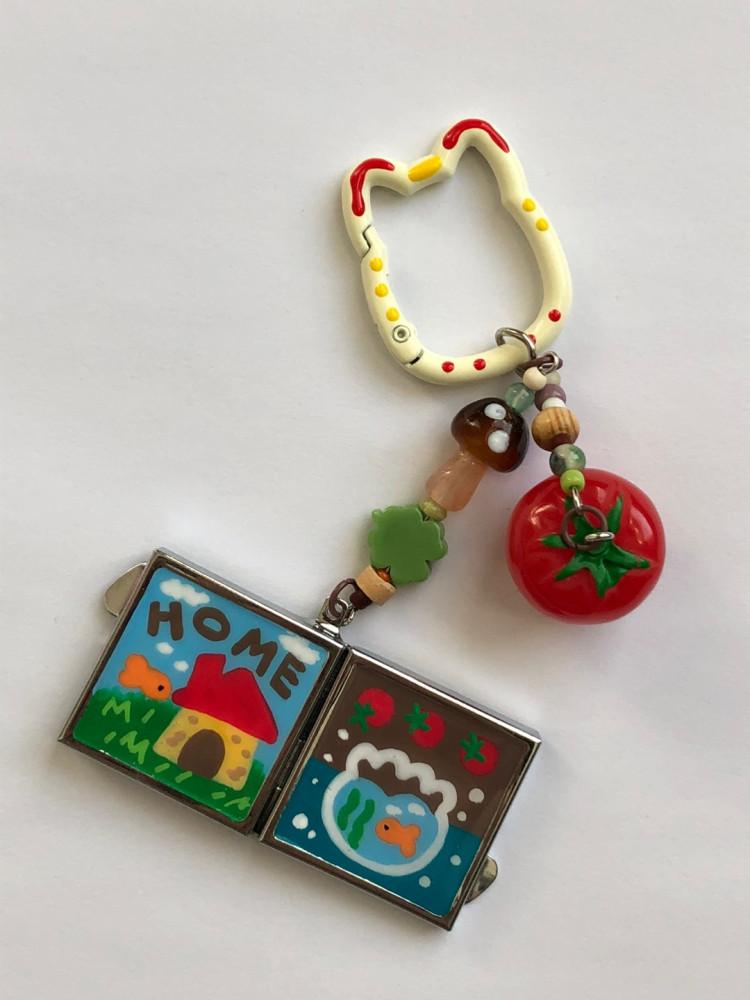 녹성 토마토 거울키링