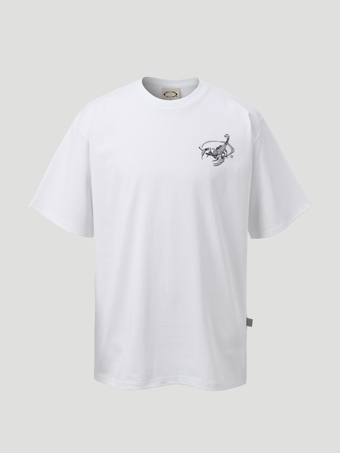 METAL Scorpion PRINT T-shirts (White)