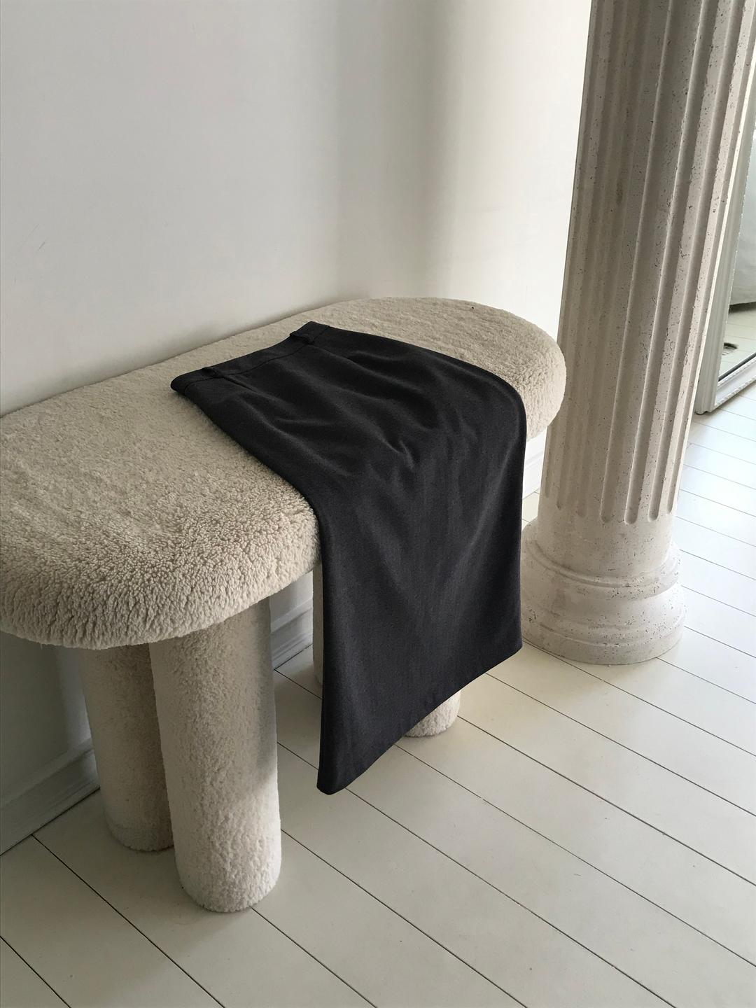 [차콜 입고][250장 돌파!] 세이지 울 스커트 (2color)