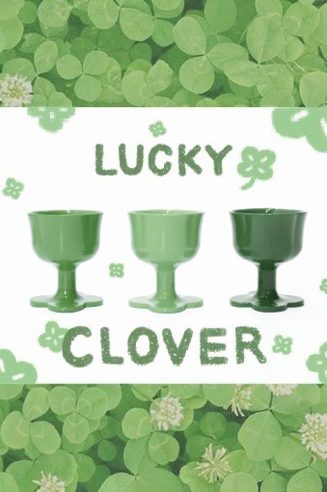 클로버 도자기 술잔 (3color)
