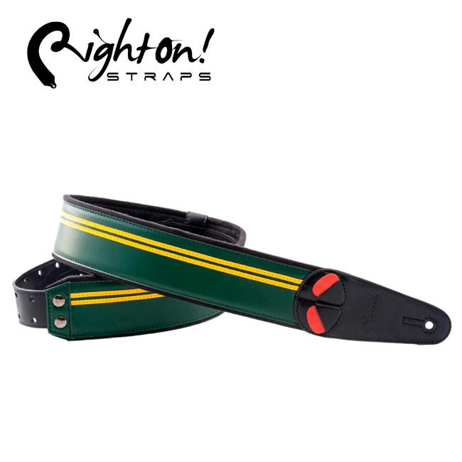 RightOn Strap - Race / 기타 & 베이스 스트랩 (British Rayning Green)